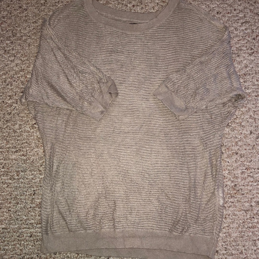 Mesh dolman style sweater